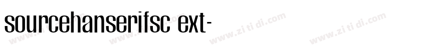 sourcehanserifsc ext字体转换